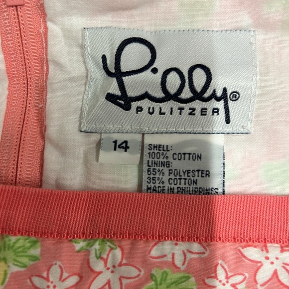 ❤️❤️LILLY PULITZER Skirt ~ Pink Pineapple ~ VINTAGE White Label ~ Size 14 - Picture 4 of 4